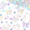 230PC Wedding Confetti | Bride-to-Be Ring Scatters | Iridescent Bachelorette Decor